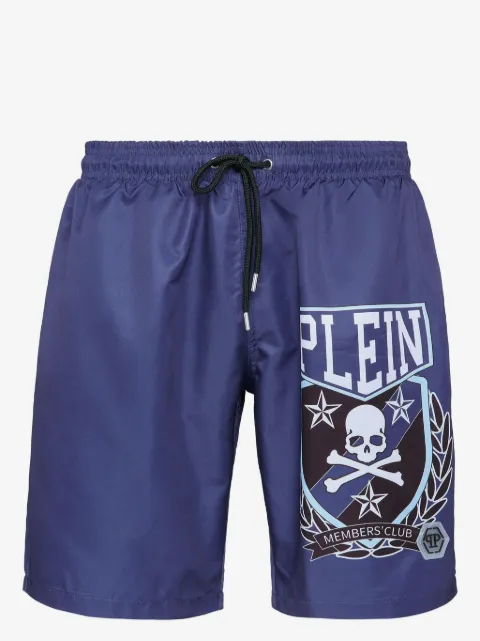 Philipp Plein Badeshorts mit Skull&Bones-Print
