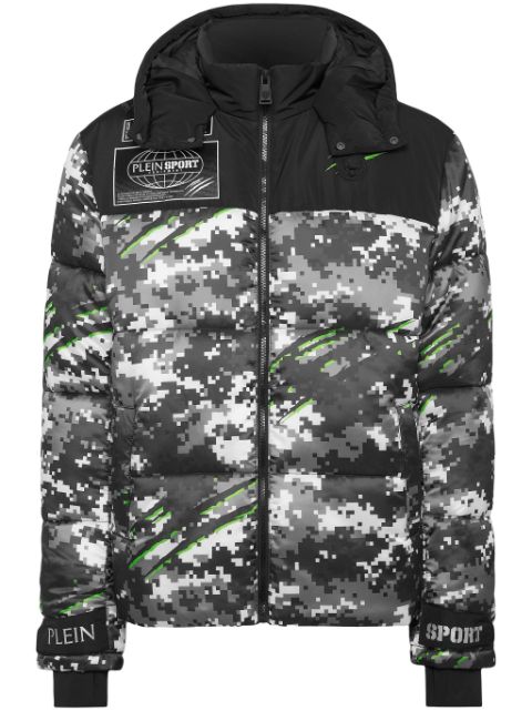 Plein Sport Pixel puffer jacket