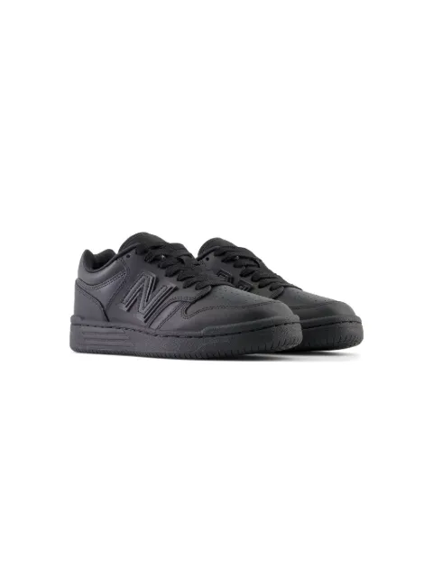 New Balance Kids lace-up leather trainers