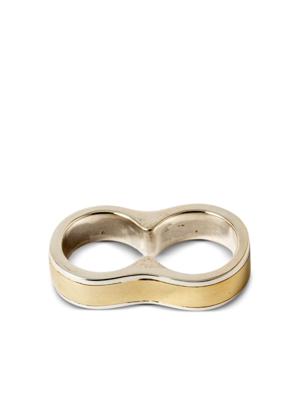 Shop Parts Of Four Contour Double Ring In Gold