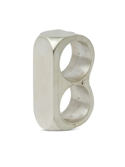 Parts of Four anillo Sistema Double en plata de ley