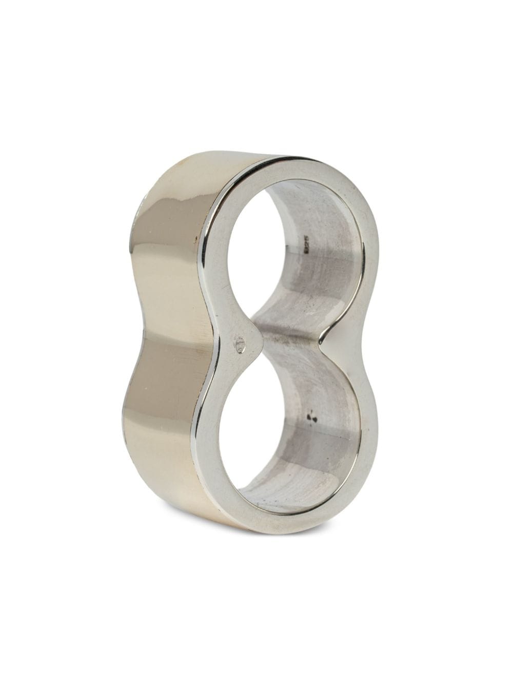 Shop Parts Of Four Contour Double Ring In Silver