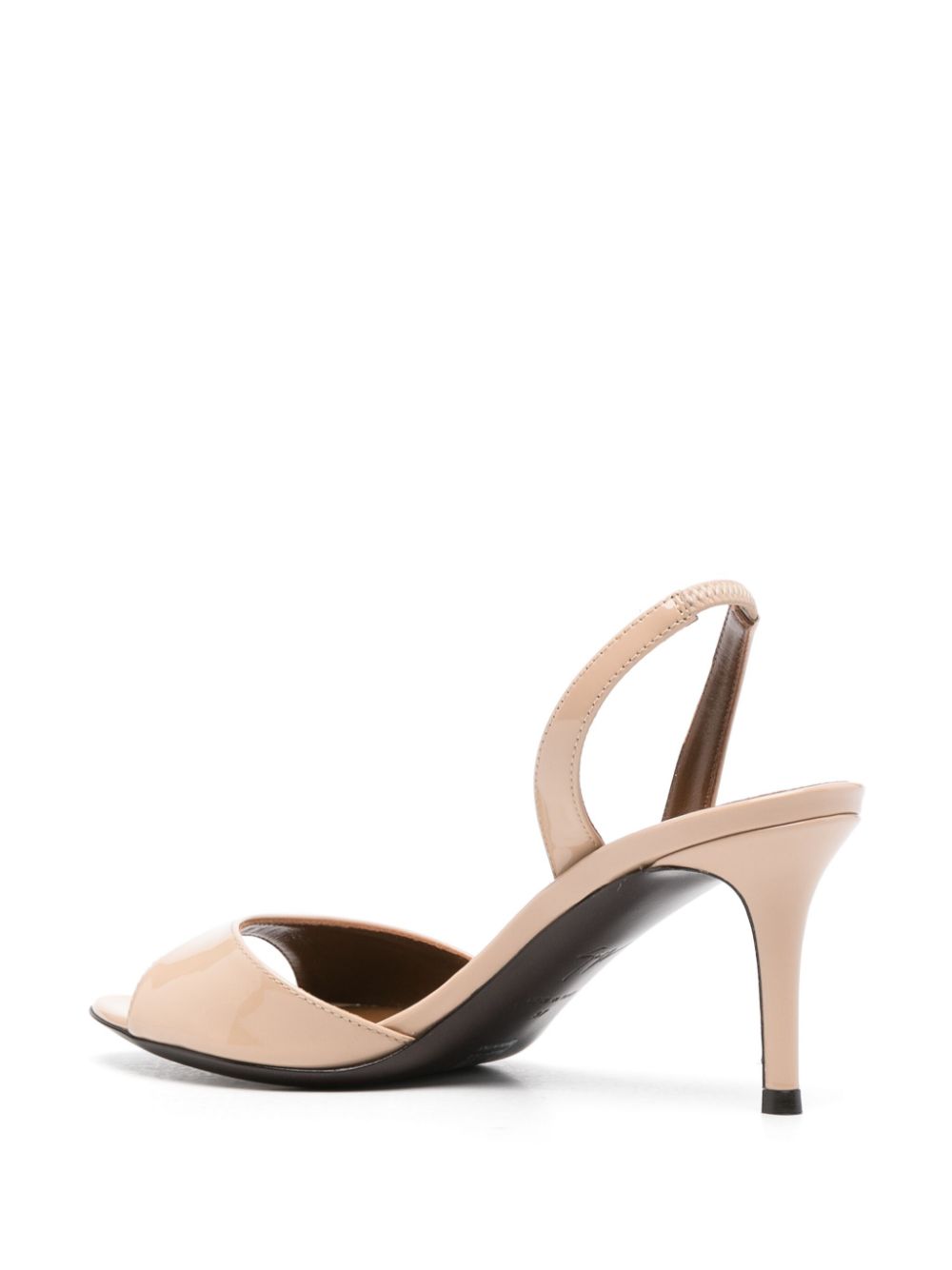 Giuseppe Zanotti 75 mm slingback sandalen Beige