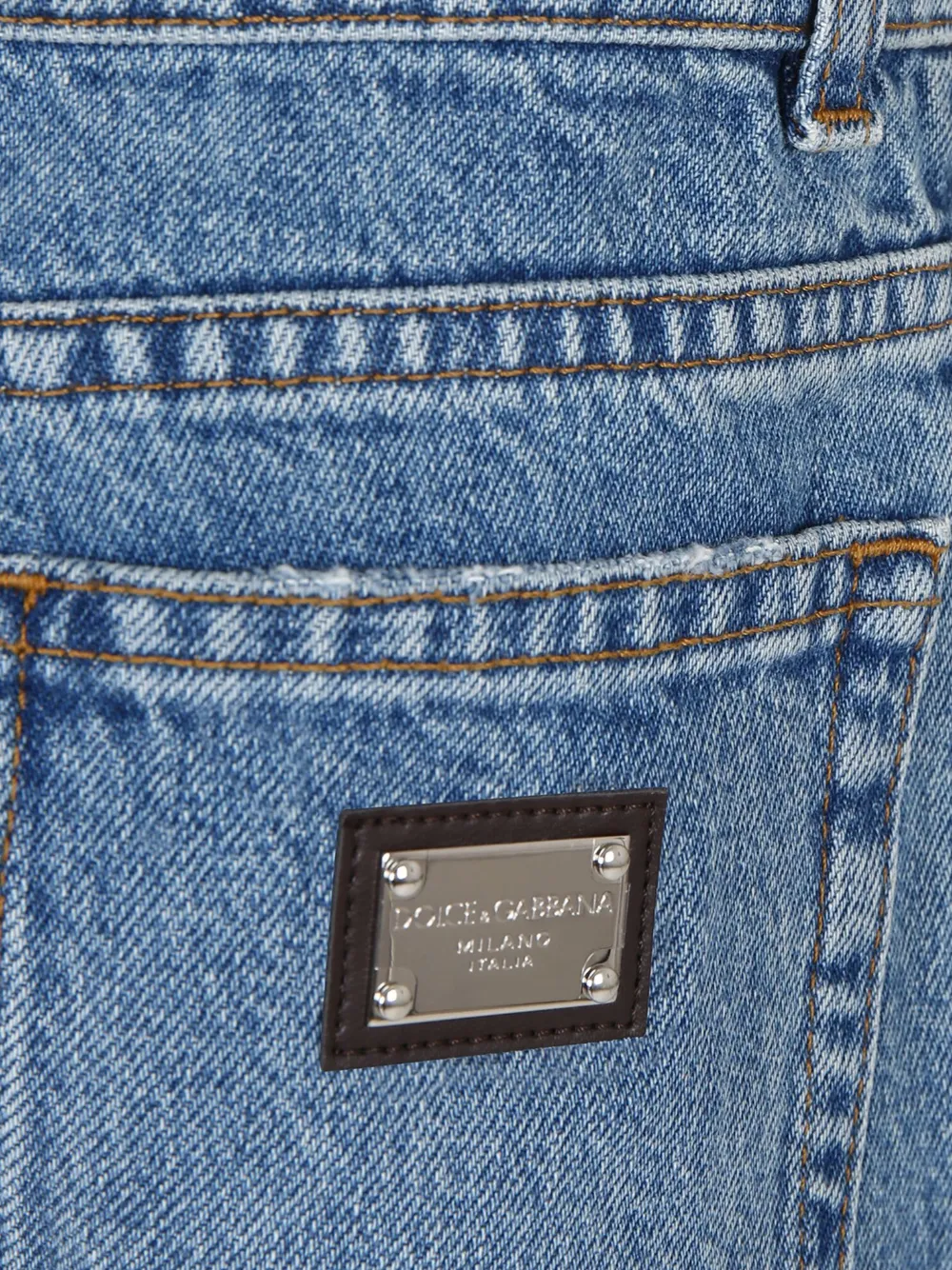 Dolce & Gabbana Kids Straight jeans Blauw