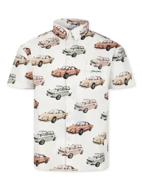 Dolce & Gabbana - Baby Boys Beige Cotton Coin Zip-Up Top