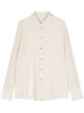 PS Paul Smith spread-collar crepe shirt - Neutrals