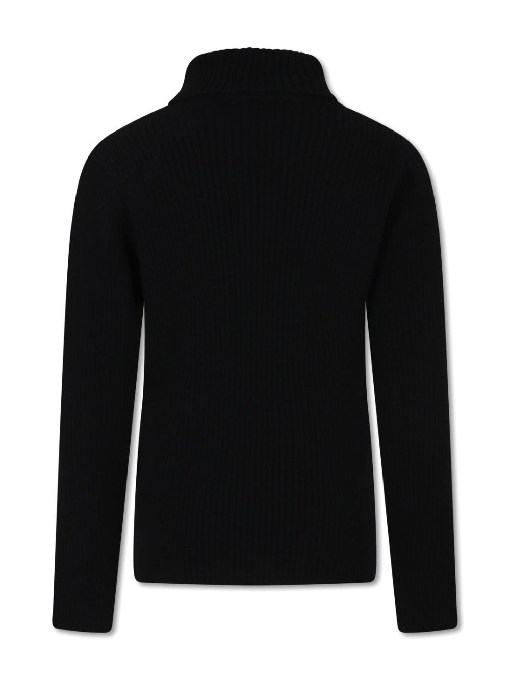 PUCCI Junior intarsia knit-logo roll-neck jumper - Black