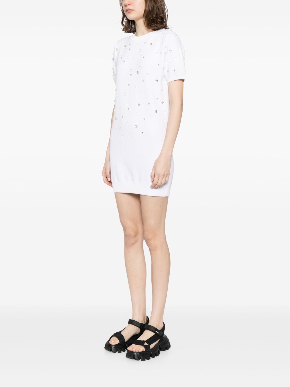 CHANEL 2000s embellished jersey minidress Women