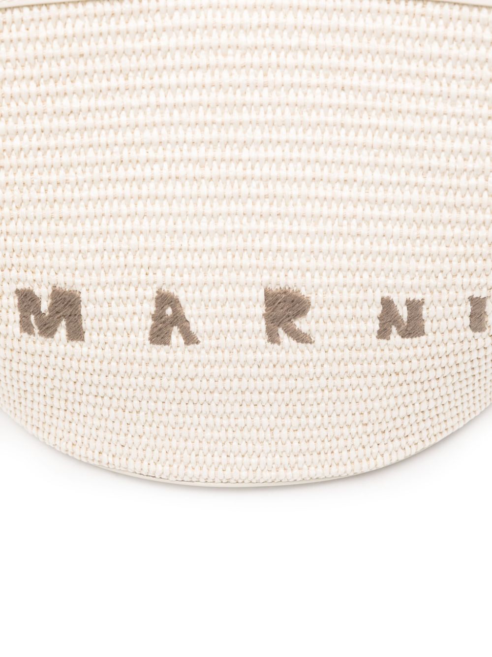 Marni logo-embroidered interwoven tote bag Women