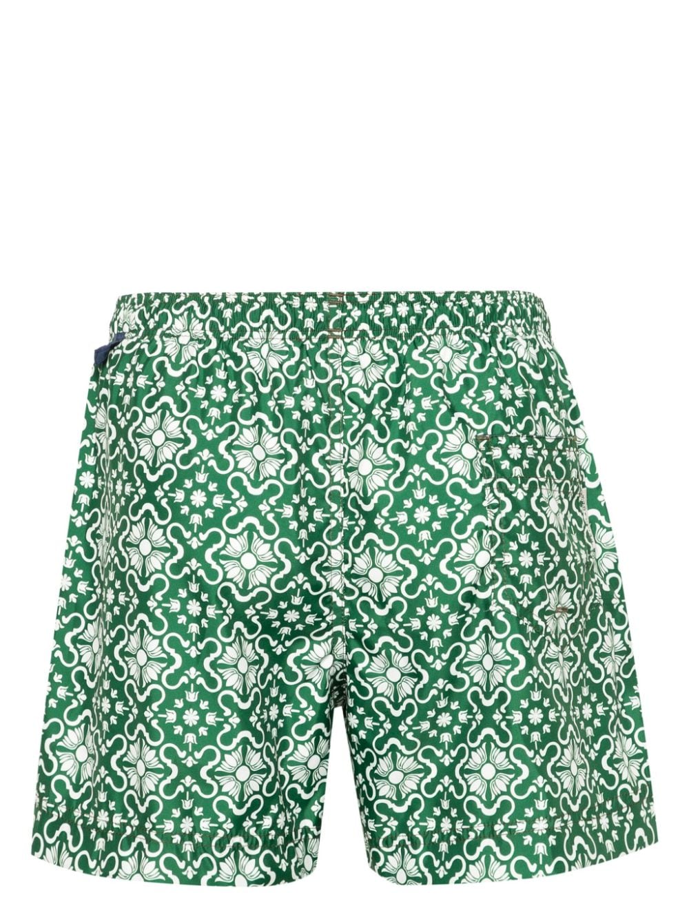 Shop Peninsula Swimwear Margherita V1 Recycled-polyester Swim Shorts In Green