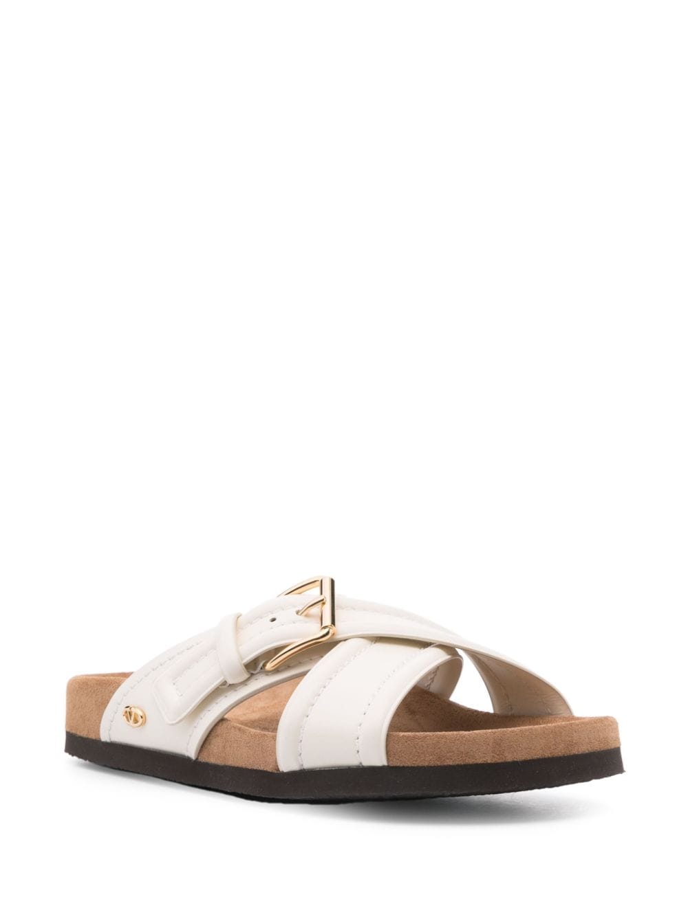 Valentino Garavani VLogo leren sandalen - Beige