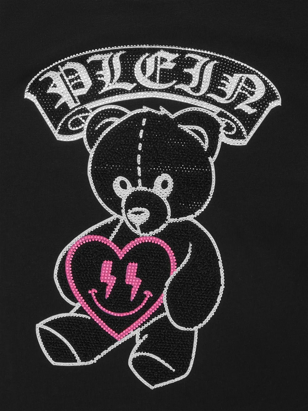 Philipp Plein Junior Pure Teddy Bear T-shirt Zwart