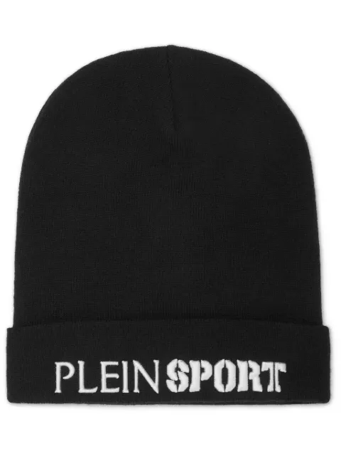 Plein Sport logo-embroidered beanie