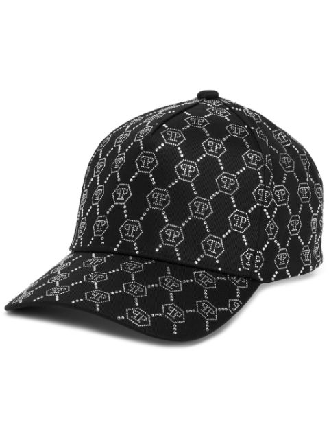 Philipp Plein crystal-embellished baseball cap Men