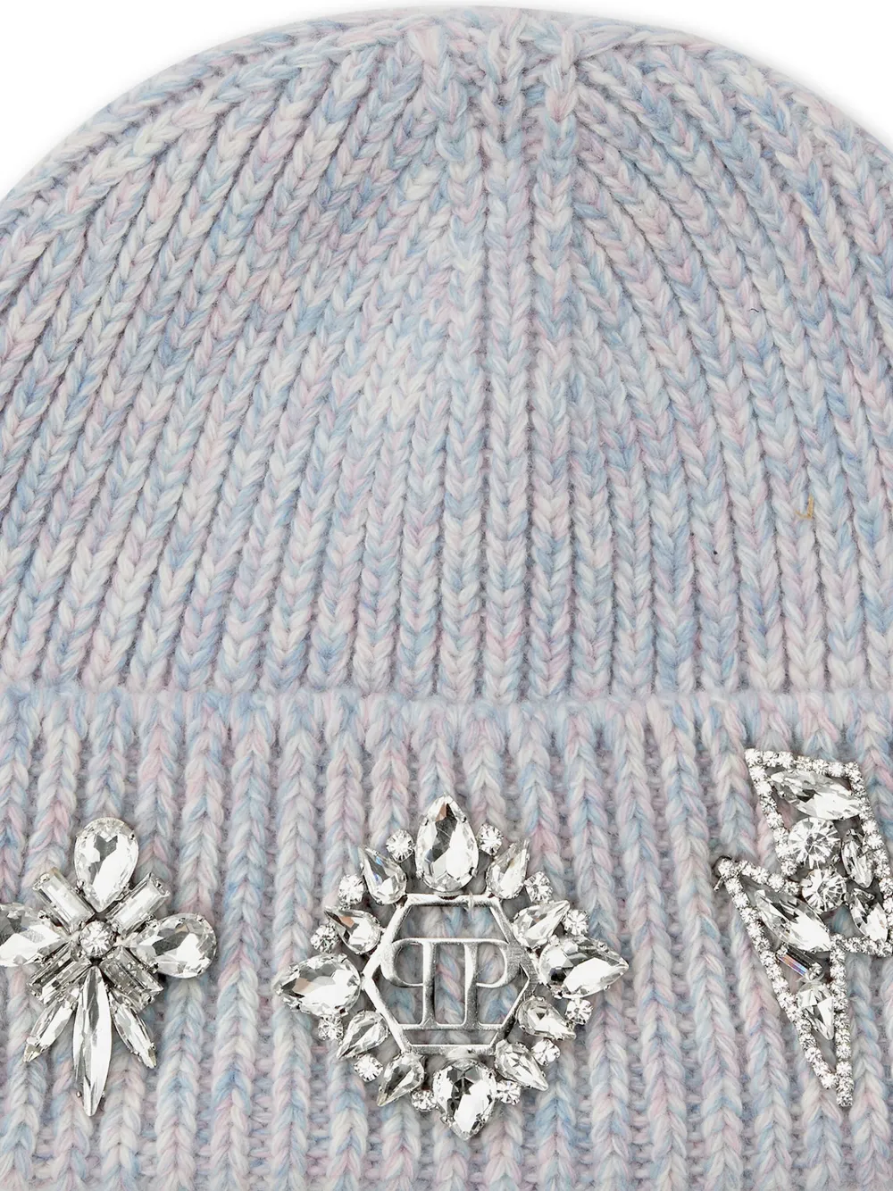Philipp Plein Muts met broche detail Blauw