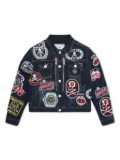 Philipp Plein Junior patch-detail denim jacket - Blue
