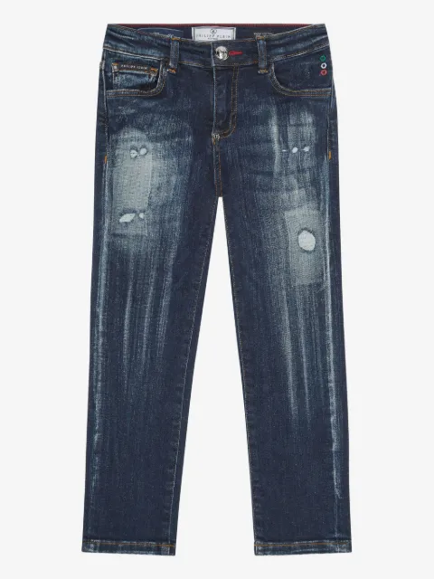 Philipp Plein Junior Skull & Bones jeans
