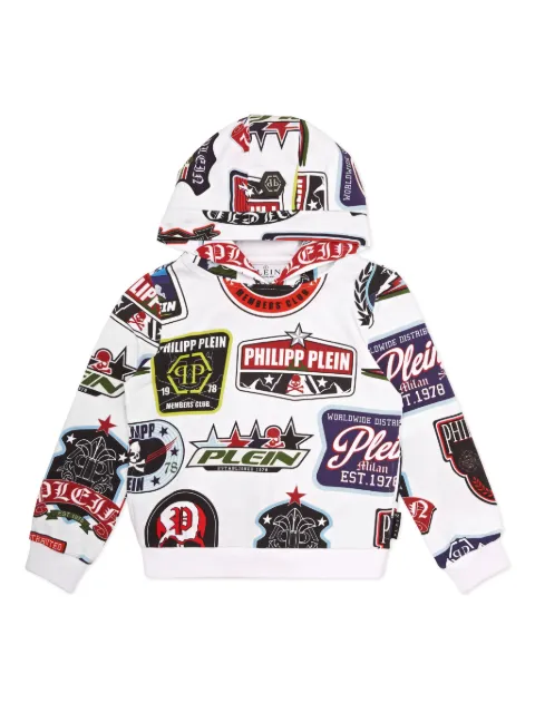 Philipp Plein Junior logo-print hoodie