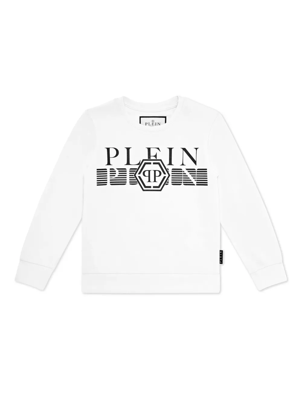 Philipp Plein Junior Stripes sweater Wit