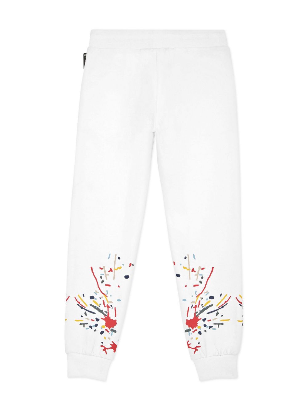 Philipp Plein Junior paint splatter-detail trousers - Wit