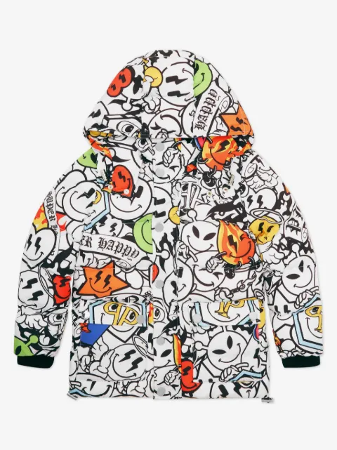 Philipp Plein Junior veste à motif Smile