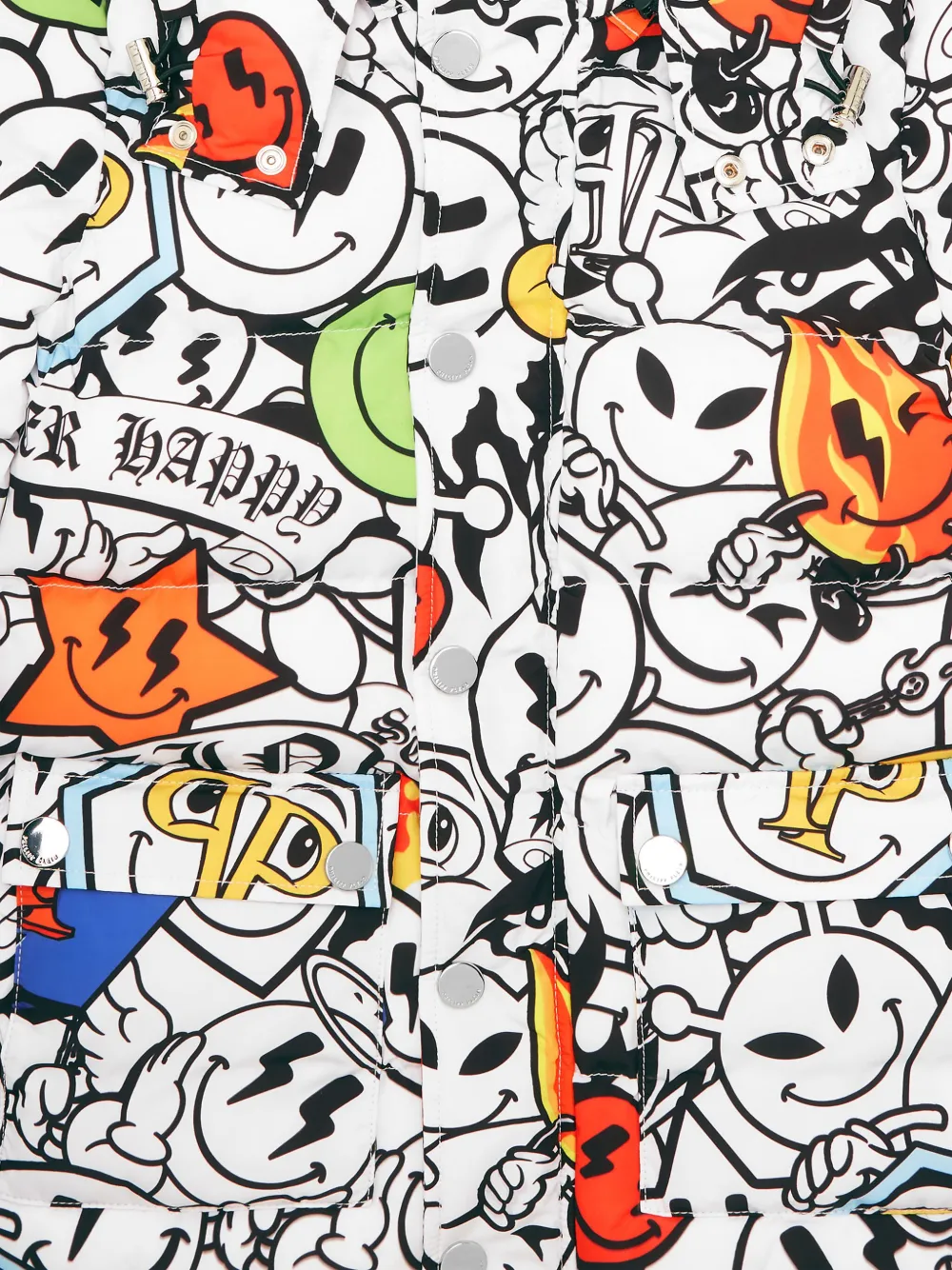Philipp Plein Junior Jack met patroon Wit