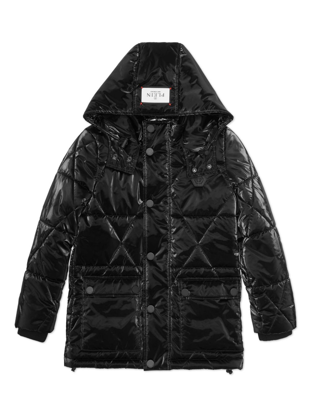 Philipp Plein Junior Hexagon jacket Zwart