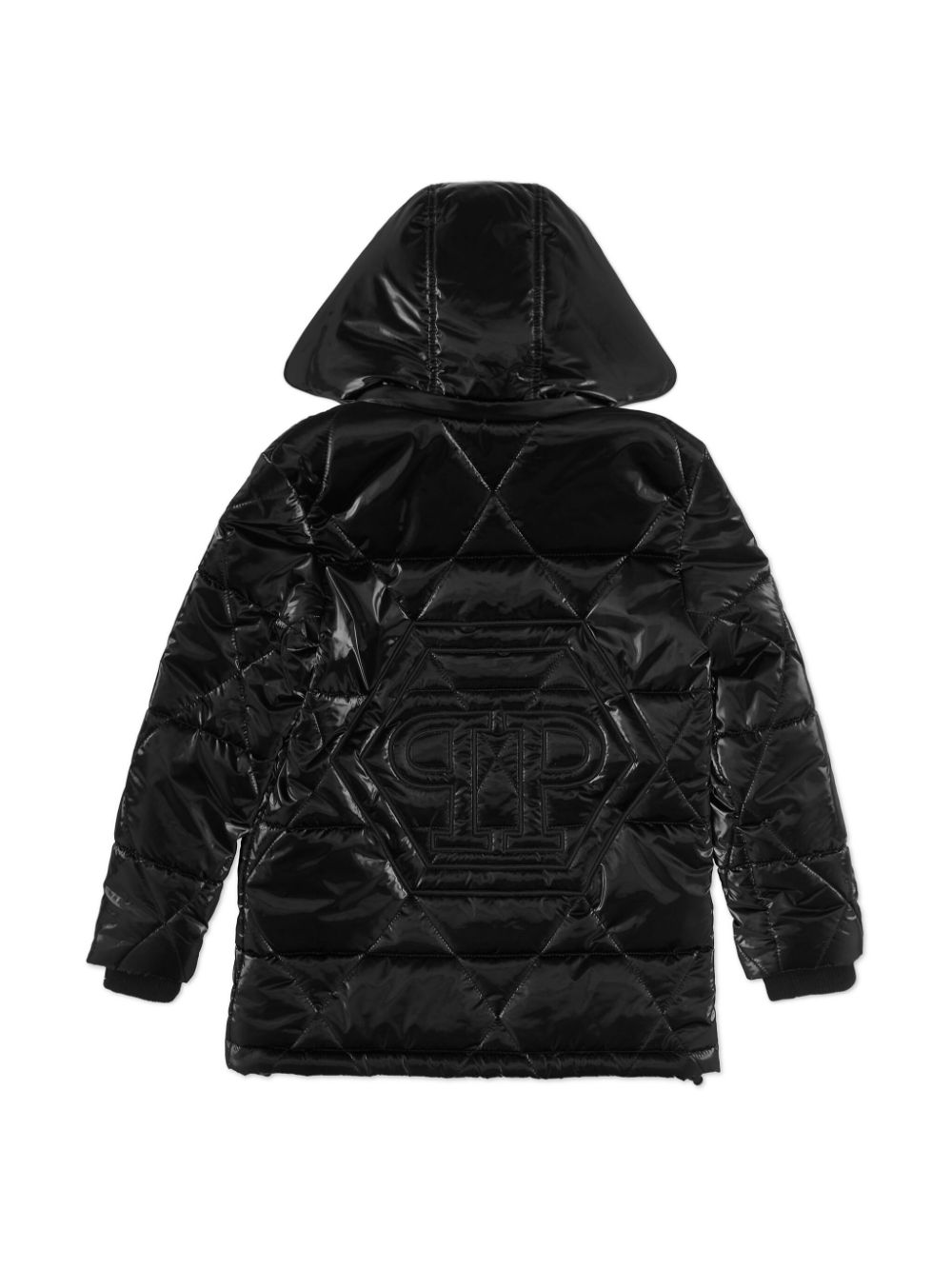 Philipp Plein Junior Hexagon jacket - Zwart