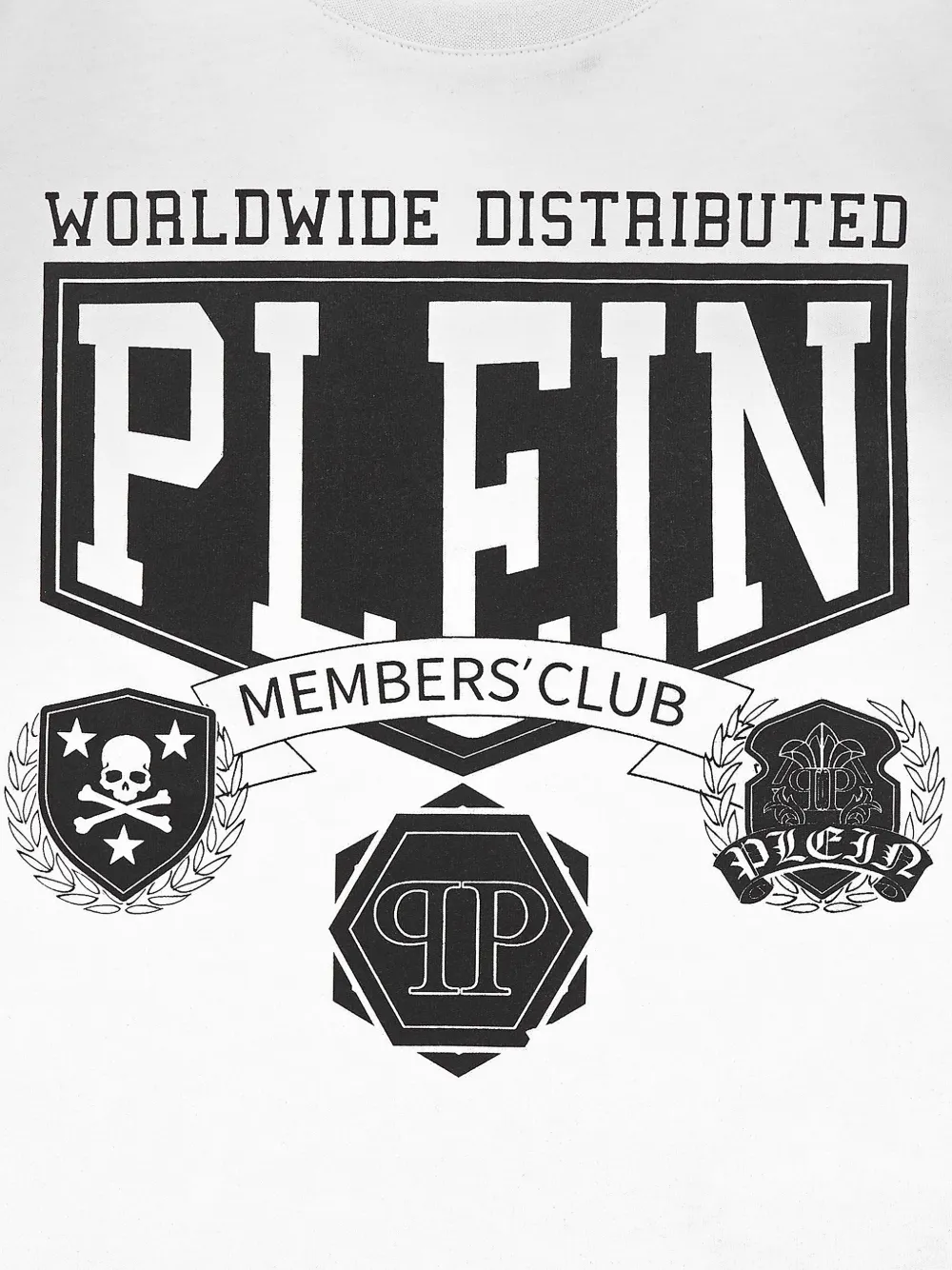 Philipp Plein Junior T-shirt met tekst Wit