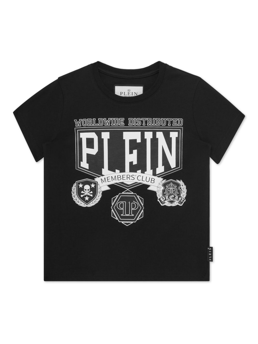 Philipp Plein Junior College T-shirt Zwart