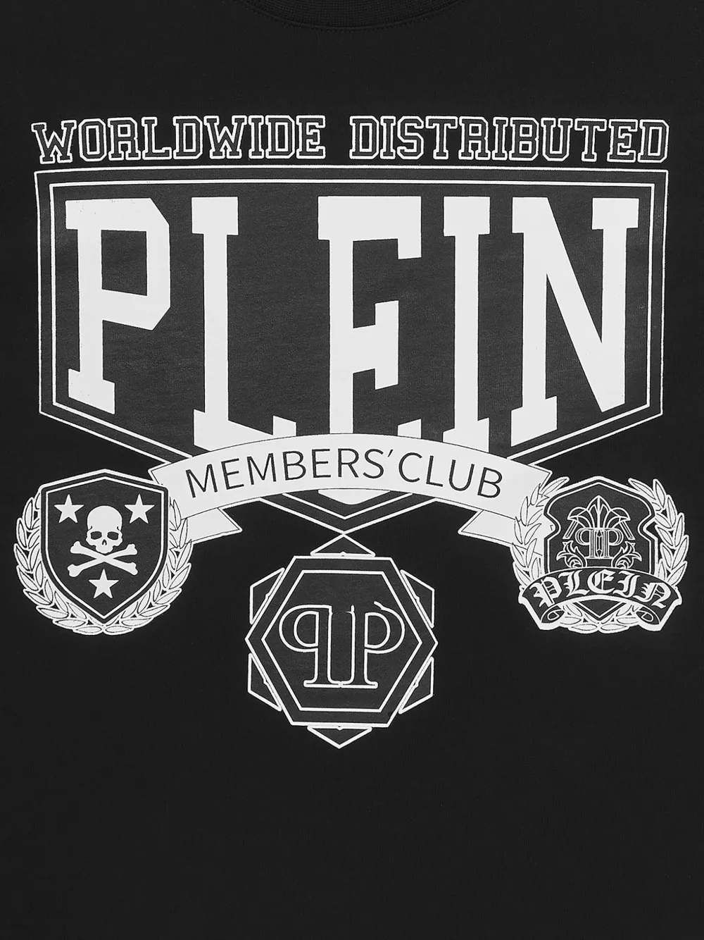 Philipp Plein Junior College T-shirt Zwart