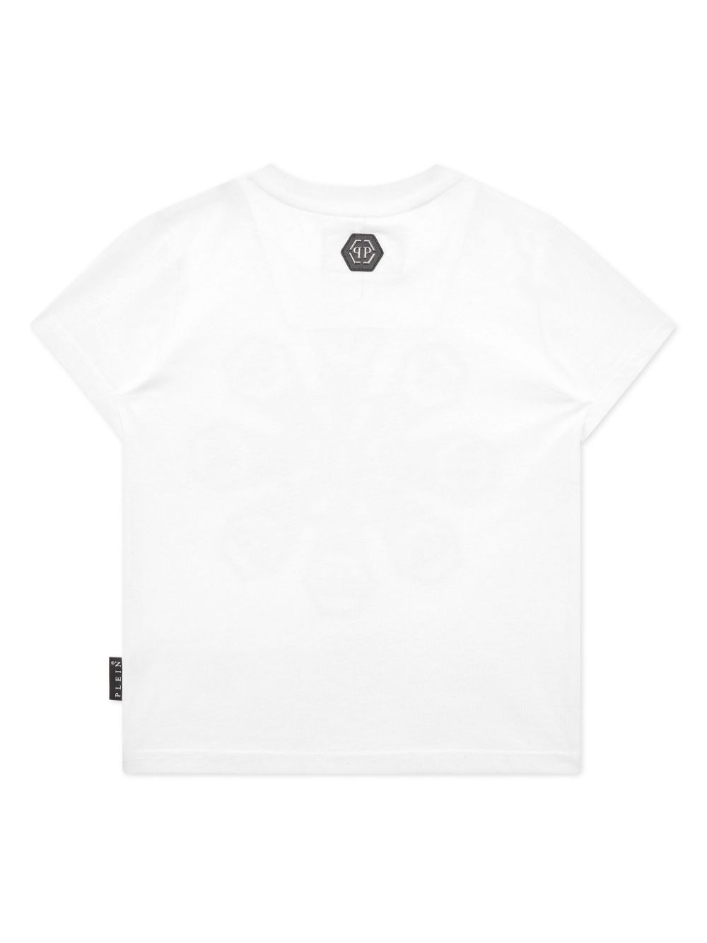 Philipp Plein Junior monogram-studded T-shirt - White