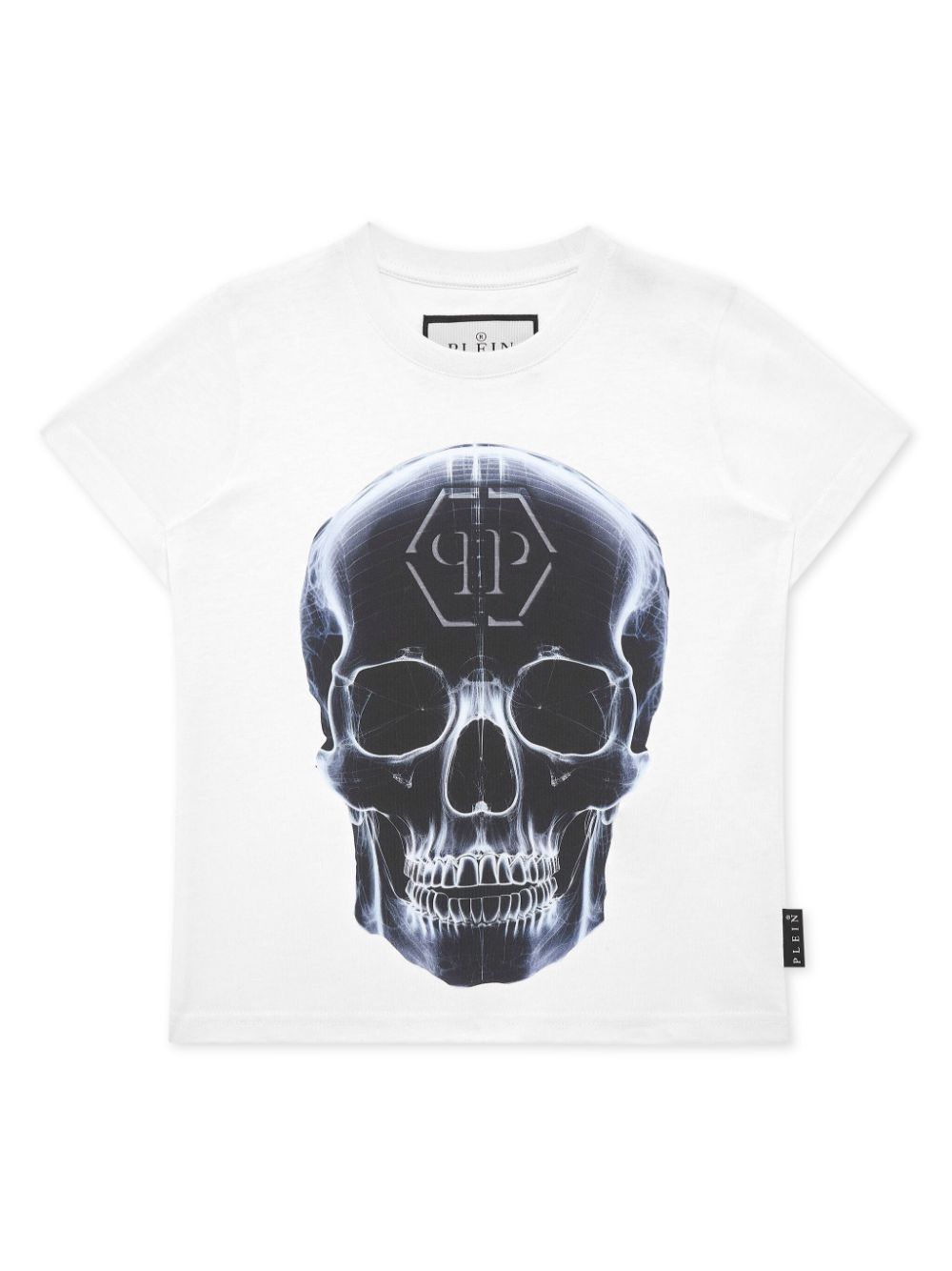 Philipp Plein Junior skull-print T-shirt - White