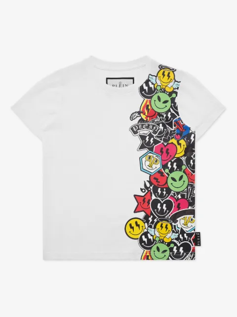 Philipp Plein Junior smile-print T-shirt