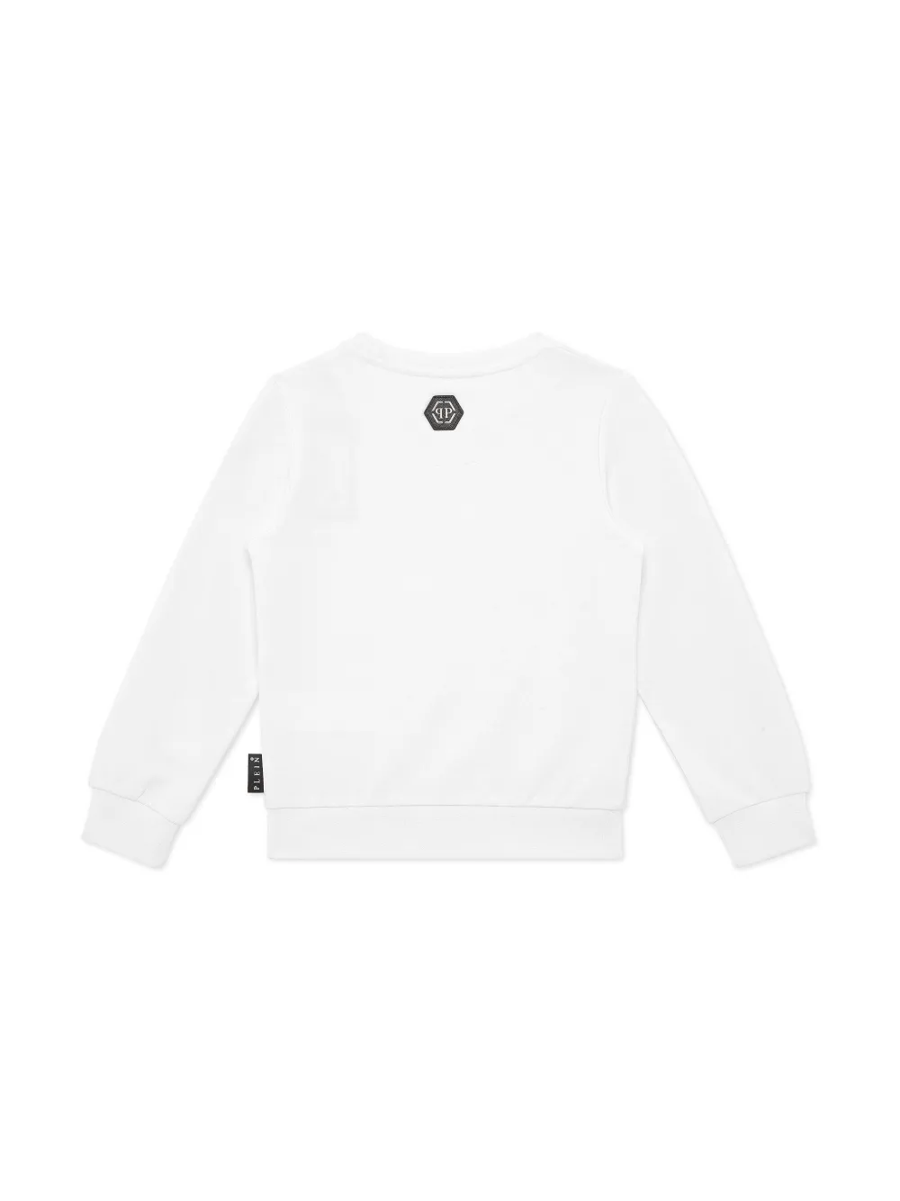 Philipp Plein Junior Sweater met logopatch - Wit