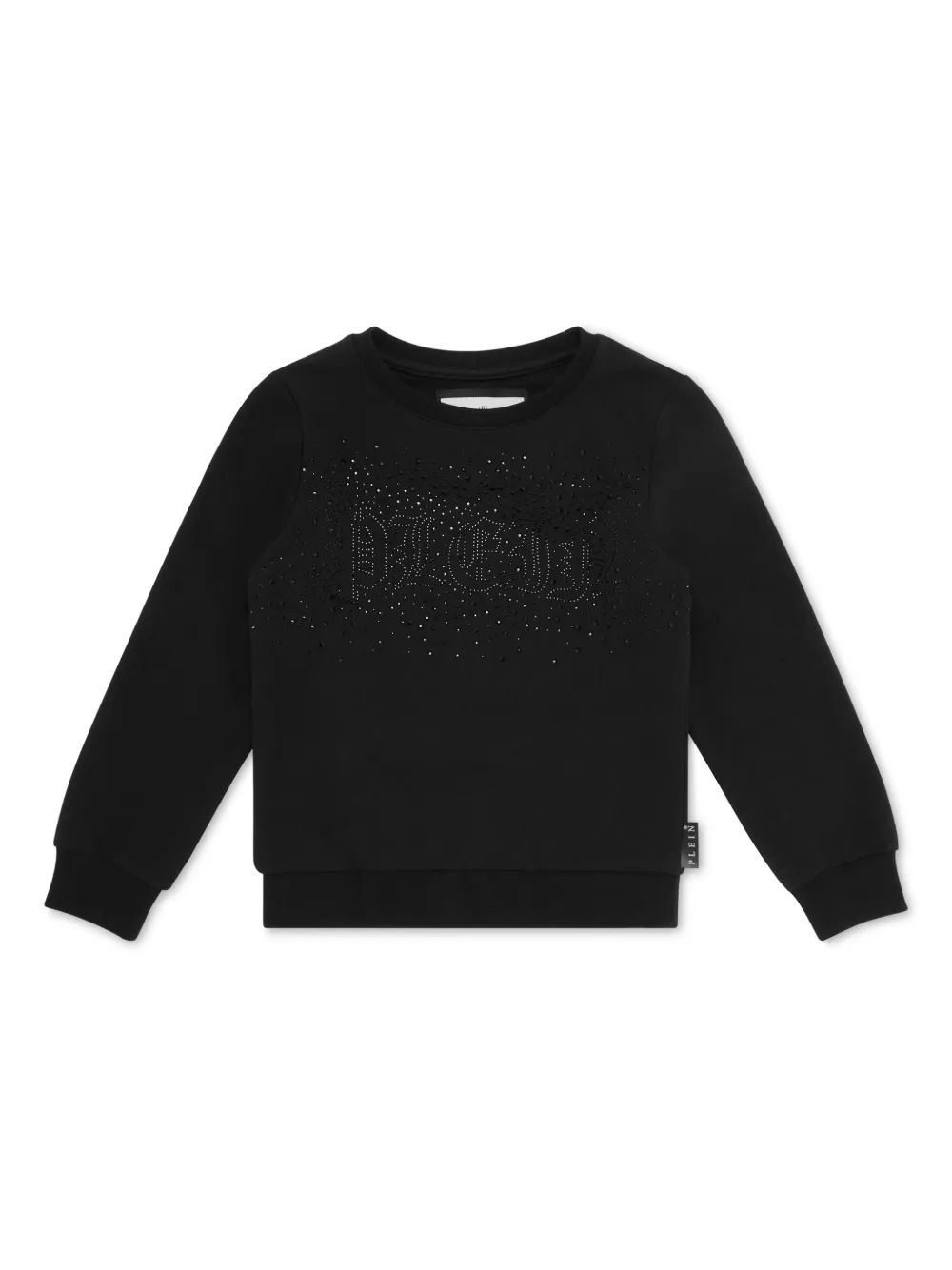Philipp Plein Junior logo-embellished sweatshirt - Nero