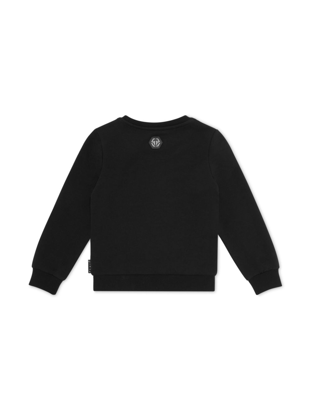 Philipp Plein Junior logo-embellished sweatshirt - Zwart