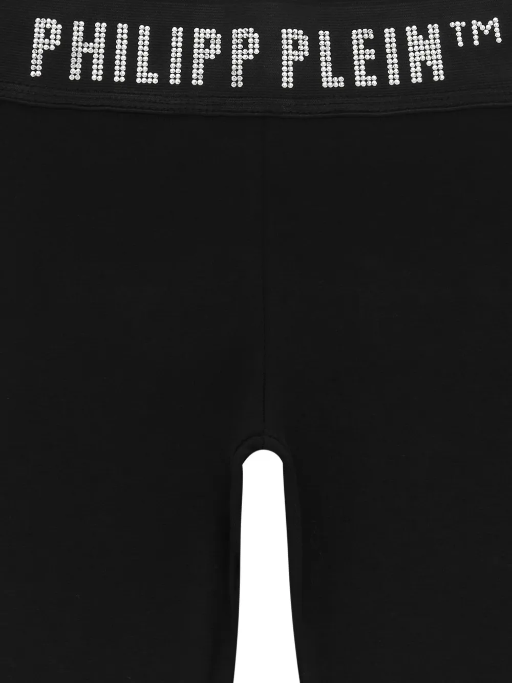 Philipp Plein Junior Legging met logo van studs Zwart