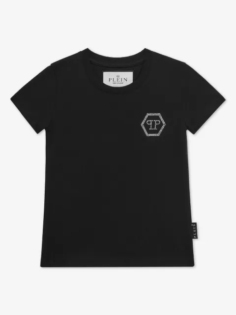 Philipp Plein Junior logo-studded T-shirt