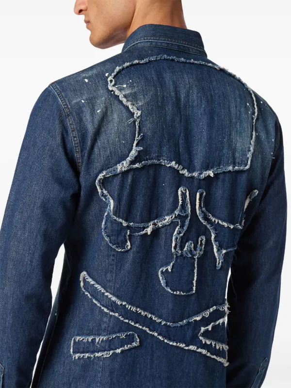 Philipp Plein デニムシャツ | ブルー | FARFETCH JP