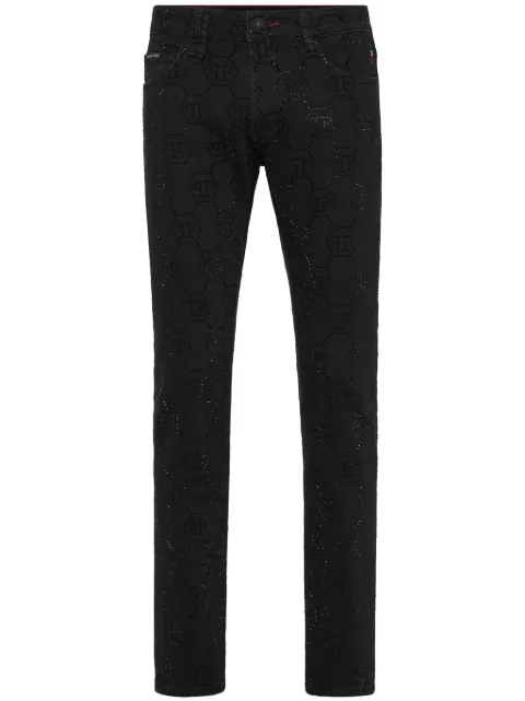 Philipp Plein rhinestone-embellished jeans