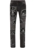 Philipp Plein logo-patches jeans - Grey