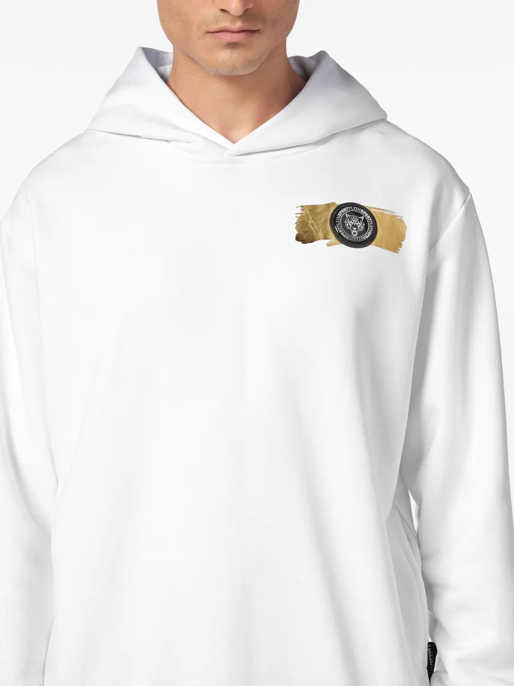Plein Sport Hoodie met logoprint Wit
