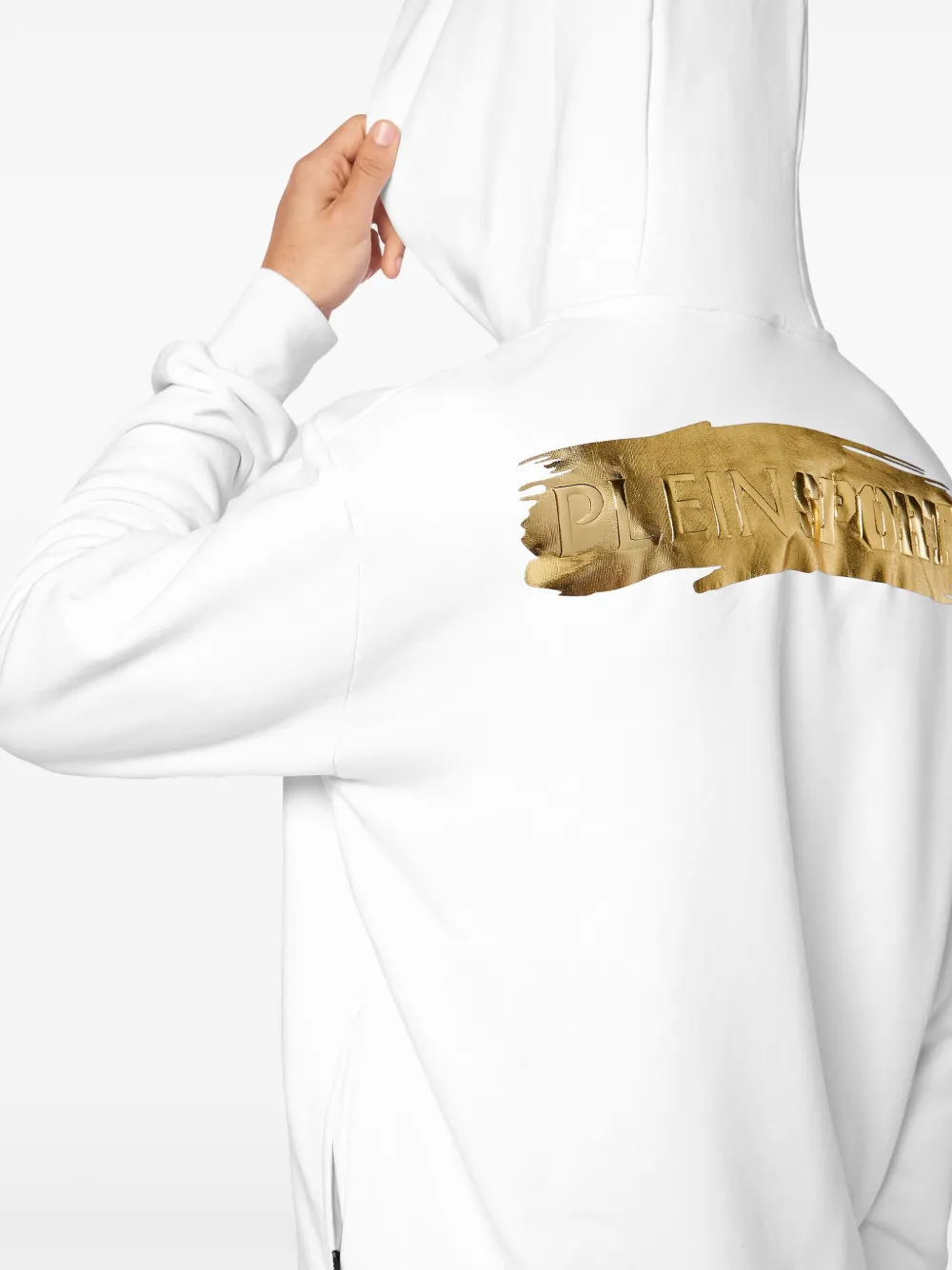 Plein Sport Hoodie met logoprint Wit