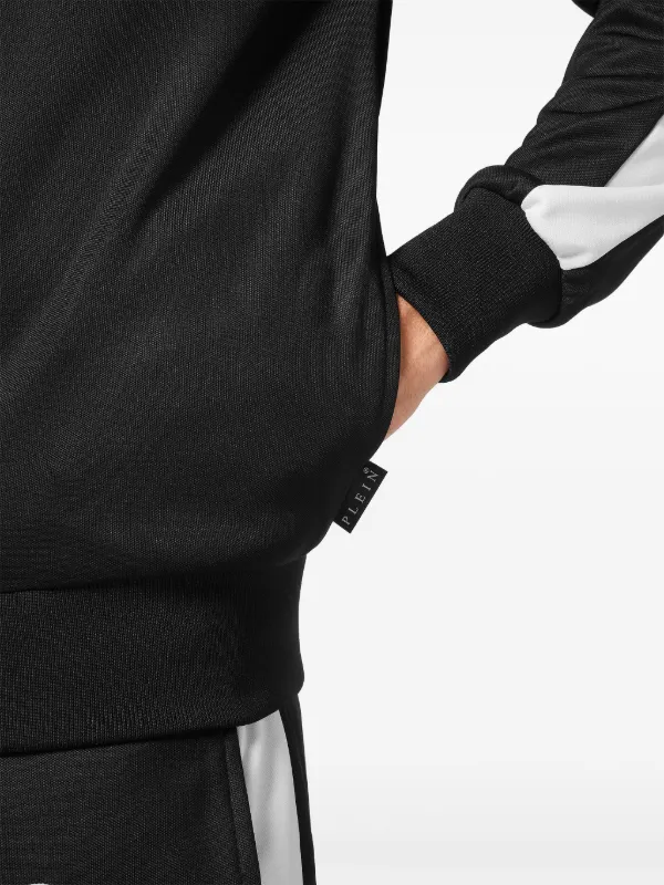Philipp Plein Skull&Bones Track Jacket | Black | FARFETCH JO