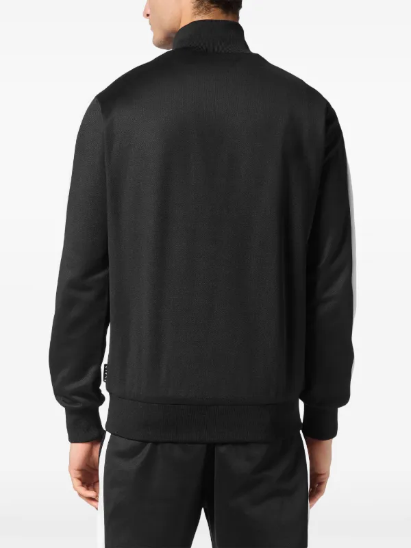 Philipp Plein Skull&Bones Track Jacket | Black | FARFETCH JO