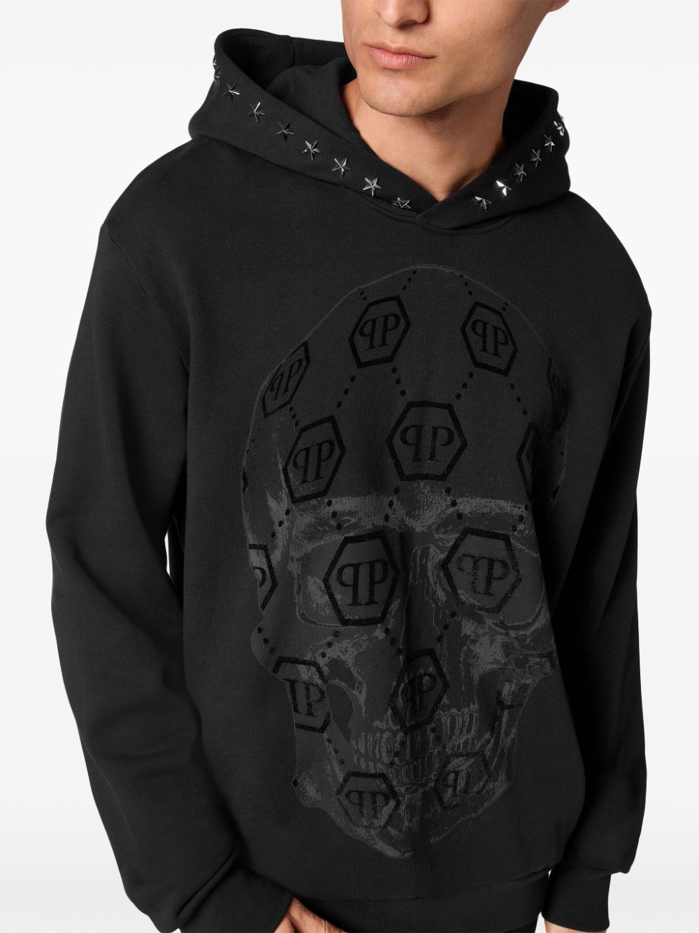 Philipp Plein skull-print hoodie Men