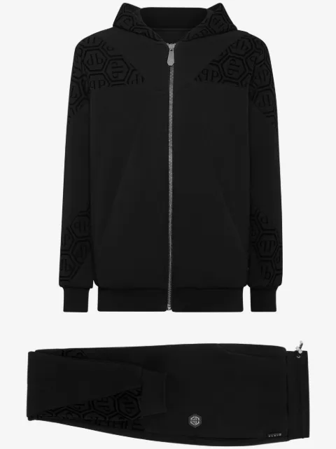 Philipp Plein survêtement à motif monogrammé en jacquard