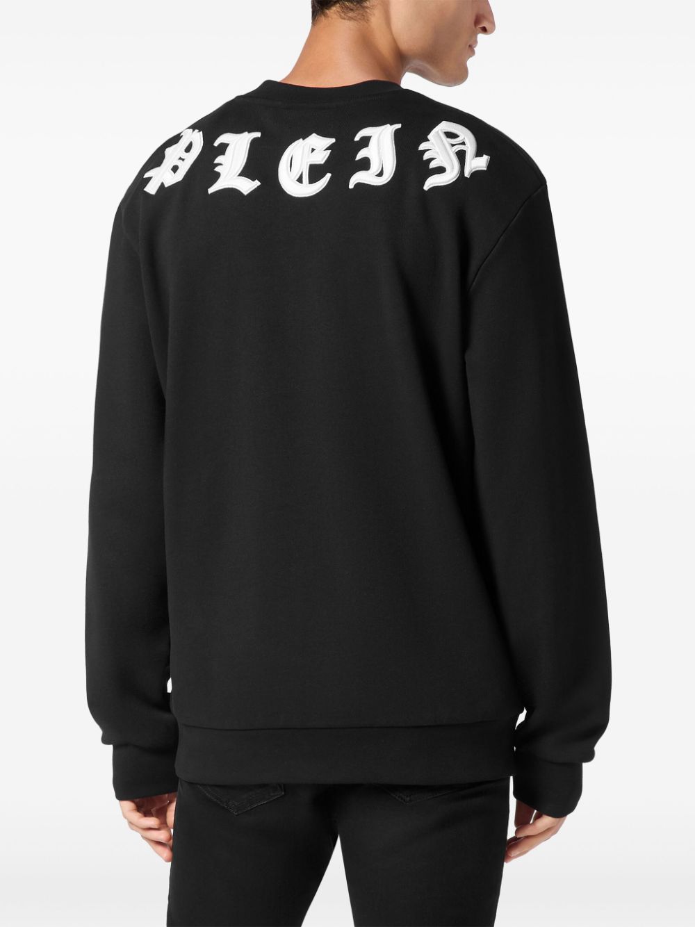 Philipp Plein gothic-embroidered round neck sweatshirt Men