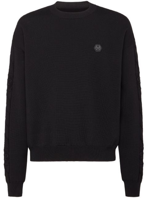 Philipp Plein logo-patch sweatshirt Men